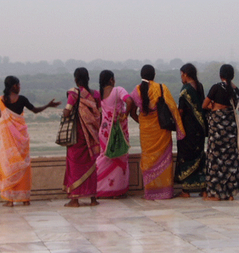 Inderinnen in Agra